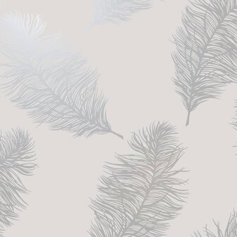 DUTCH WALLCOVERINGS Behang Fawning Feather lichtgrijs 6