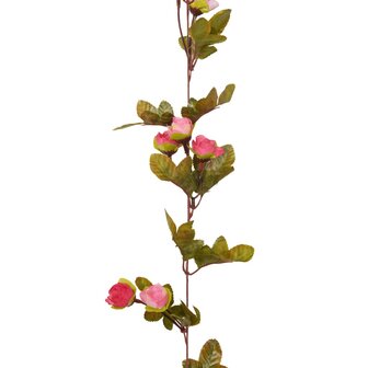 Kunstbloemslingers 6 st 215 cm roze 6