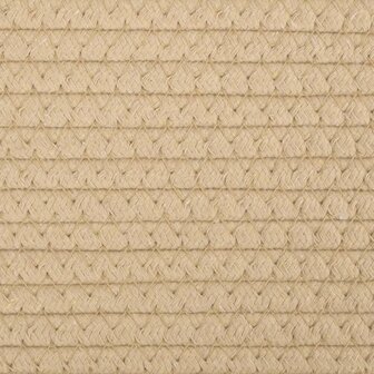 Opbergmanden 2 st &Oslash; 24x18 cm katoen beige en wit 8