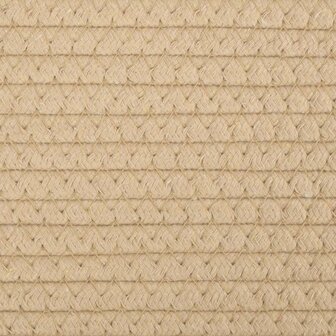Opbergmand &Oslash; 40x35 cm katoen beige en wit 7