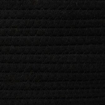 Opbergmand &Oslash; 49x65 cm katoen zwart en wit 7