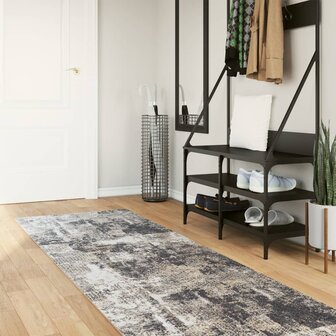 Vloerkleed wasbaar anti-slip 80x300 cm meerkleurig 1