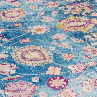 Vloerkleed wasbaar anti-slip 80x300 cm meerkleurig 7