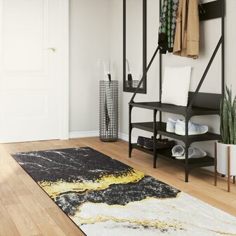 Vloerkleed wasbaar anti-slip 80x300 cm meerkleurig 1