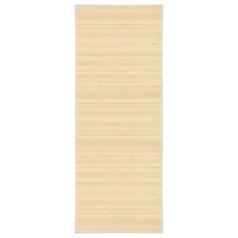 Tapijt 80x200 cm bamboe natuurlijk 1