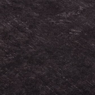 Vloerkleed wasbaar anti-slip 80x300 cm zwart en goudkleurig 5
