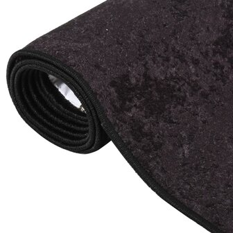 Vloerkleed wasbaar anti-slip 80x300 cm antracietkleurig 3