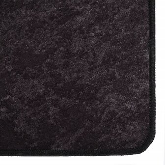 Vloerkleed wasbaar anti-slip 80x300 cm antracietkleurig 6