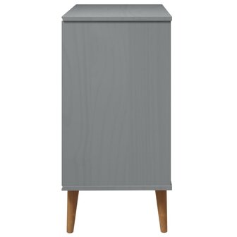Ladekast MOLDE 80x40x80 cm massief grenenhout grijs 6