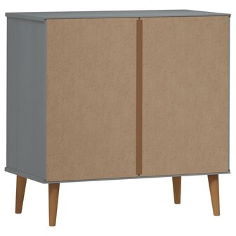 Ladekast MOLDE 80x40x80 cm massief grenenhout grijs 7