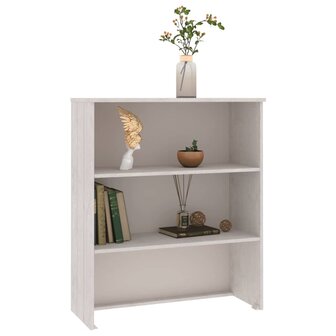 Opzetkast HAMAR 85x35x100 cm massief grenenhout wit 5