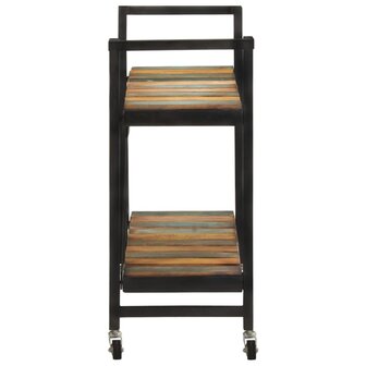 Keukentrolley 87x36x81 cm massief gerecycled hout 3