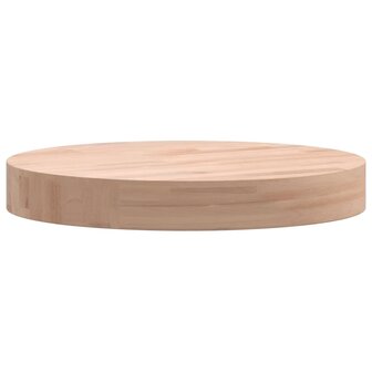 Tafelblad rond &Oslash;30x4 cm massief beukenhout 5
