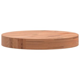 Tafelblad rond &Oslash;30x4 cm massief beukenhout 5