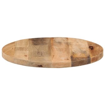 Tafelblad rond &Oslash; 40x2,5 cm massief ruw mangohout 4