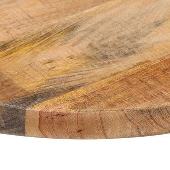 Tafelblad rond &Oslash; 40x2,5 cm massief ruw mangohout 6