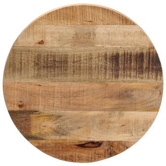 Tafelblad rond &Oslash; 50x1,5 cm massief ruw mangohout 1