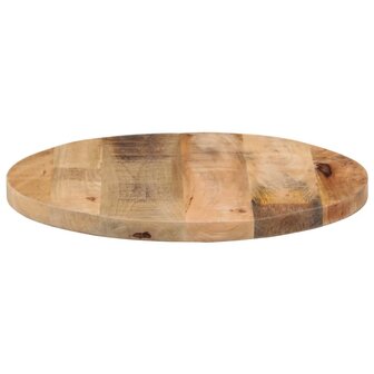 Tafelblad rond &Oslash; 50x1,5 cm massief ruw mangohout 4