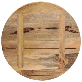 Tafelblad rond &Oslash; 50x1,5 cm massief ruw mangohout 5