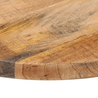 Tafelblad rond &Oslash; 50x1,5 cm massief ruw mangohout 6