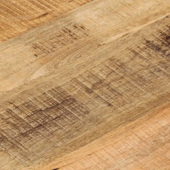Tafelblad rond &Oslash; 50x1,5 cm massief ruw mangohout 7