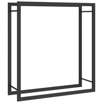 Haardhoutrek 80x28x86 cm staal matzwart 2