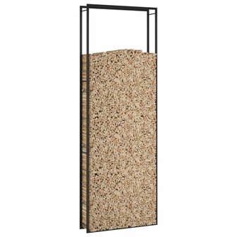 Haardhoutrek 110x28x312 cm staal matzwart 5