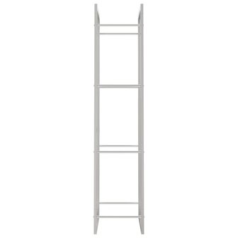 Haardhoutrek 50x28x132 cm roestvrij staal 5