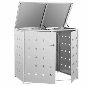 Containerberging dubbel 240 L roestvrij staal 4