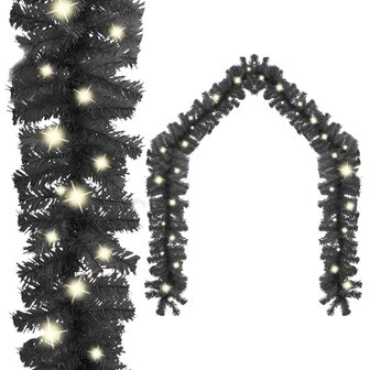 Kerstslinger met LED-lampjes 5 m zwart 1