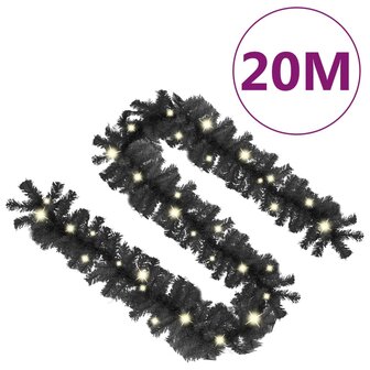 Kerstslinger met LED-lampjes 20 m zwart 7