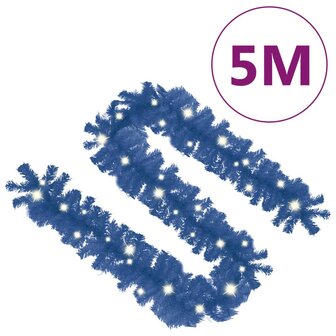 Kerstslinger met LED-lampjes 5 m blauw 7