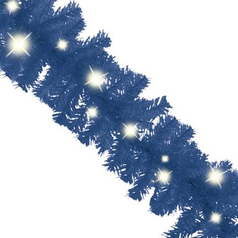 Kerstslinger met LED-lampjes 10 m blauw 3