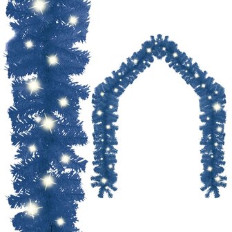 Kerstslinger met LED-lampjes 20 m blauw 1