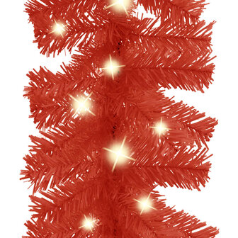 Kerstslinger met LED-lampjes 10 m rood 3