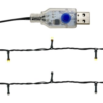 Kerstslinger met LED-lampjes 10 m rood 6