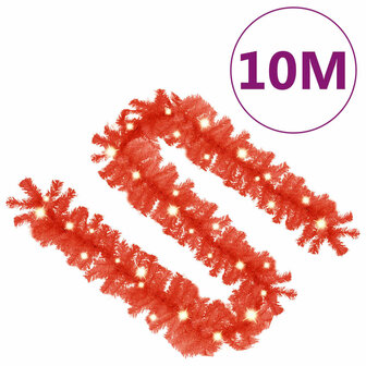 Kerstslinger met LED-lampjes 10 m rood 7