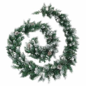 Kerstslinger met LED-lampjes 5,2 m PVC groen 3