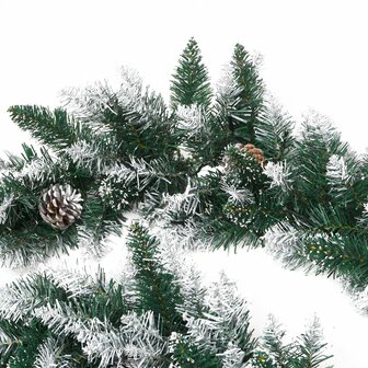 Kerstslinger met LED-lampjes 5,2 m PVC groen 6