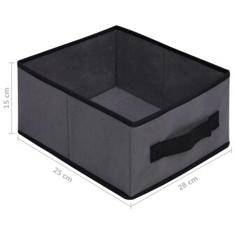Opbergkast met 6 lades 55x29x55 cm staal grijs 11