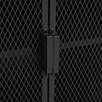 Opbergkast 72x36x82 cm metaal en MDF grijs 7