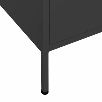 Opbergkast 80x35x101,5 cm staal zwart 8