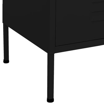 Opbergkast 80x35x101,5 cm staal zwart 7