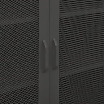 Opbergkast 80x35x101,5 cm staal antracietkleurig 8