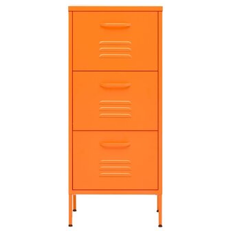 Opbergkast 42,5x35x101,5 cm staal oranje 3