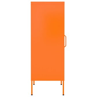 Opbergkast 42,5x35x101,5 cm staal oranje 4