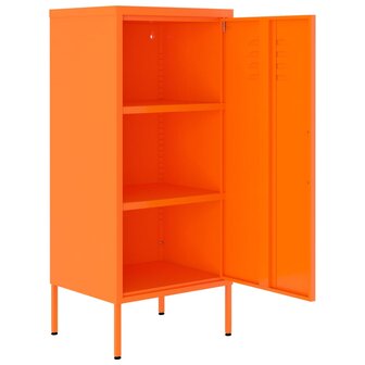Opbergkast 42,5x35x101,5 cm staal oranje 6