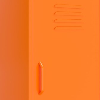 Opbergkast 42,5x35x101,5 cm staal oranje 7