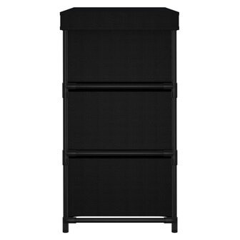 Opbergkast met 6 lades 55x29x55 cm staal zwart 4