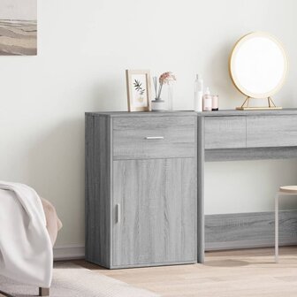 Opbergkast 56,5x39x90 cm bewerkt hout grijs sonoma eikenkleurig 3